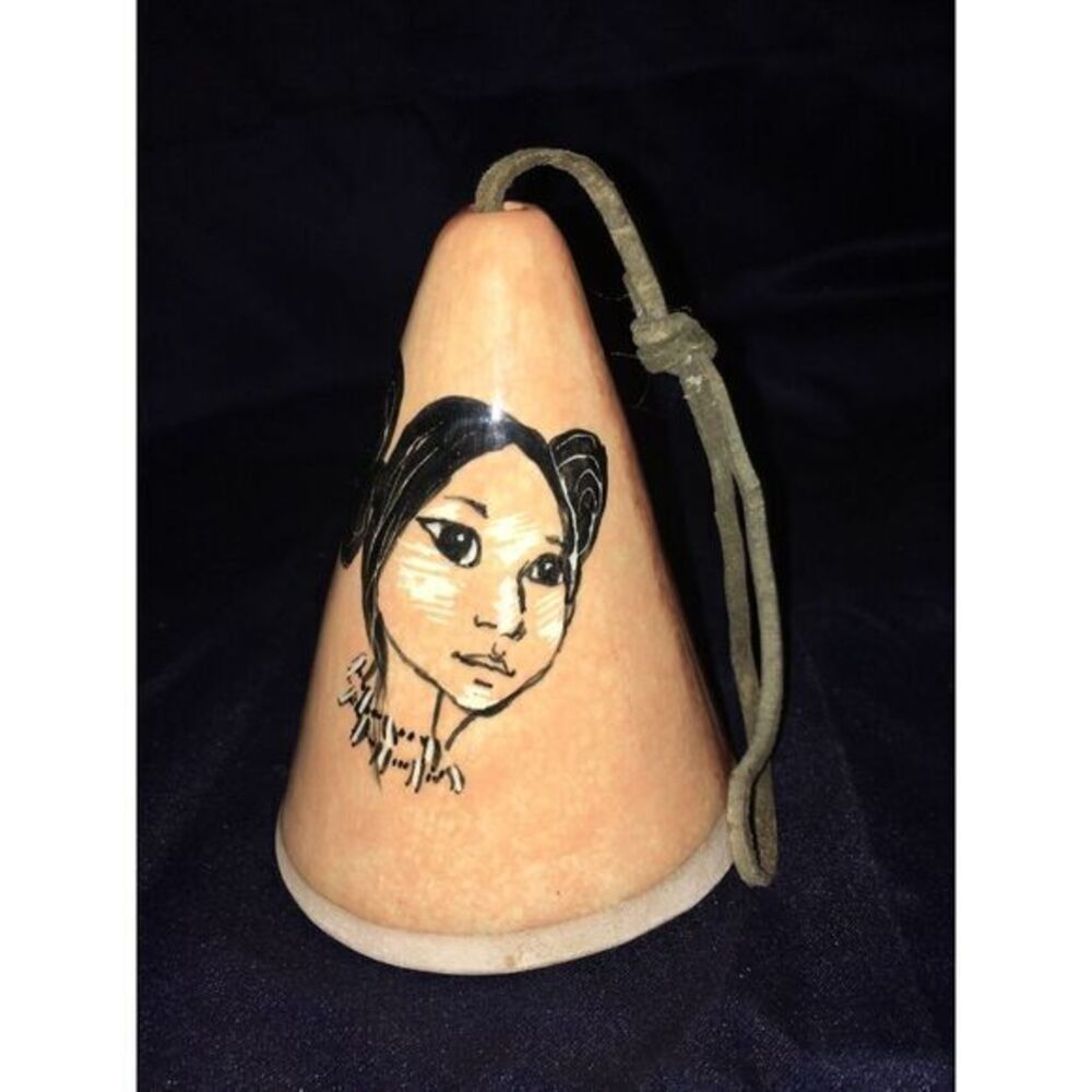 RENA Vintage 50/60's (?) Southwestern High Glaze Pottery Bell Tucson